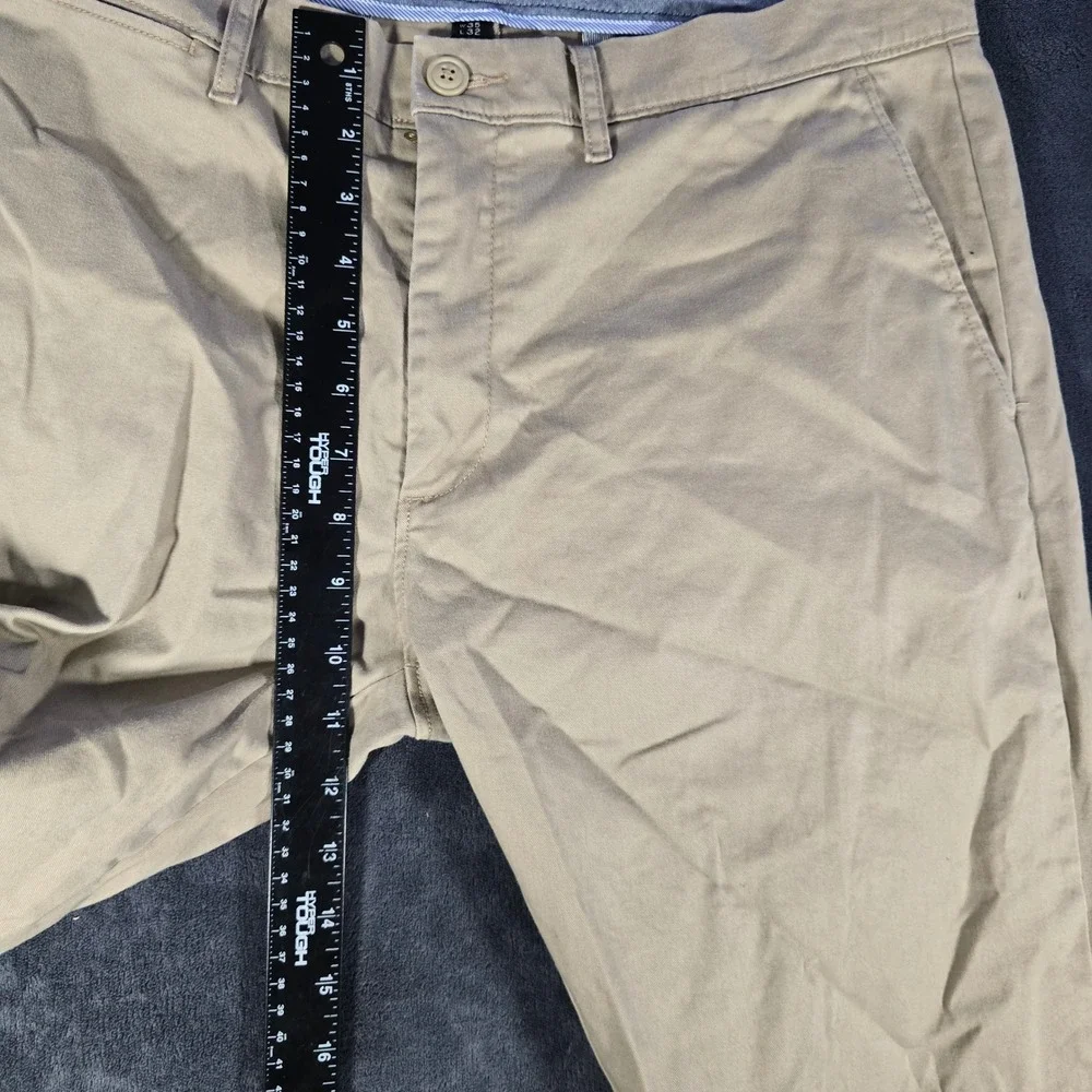 J.Crew Stretch Chinos‎ Pants Casual Everyday Khaki Beige W35 L32 Mens 35x32